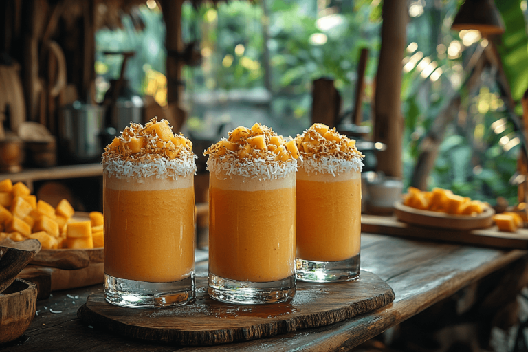 Tropical Mini Milkshake Recipe for Families in Bali