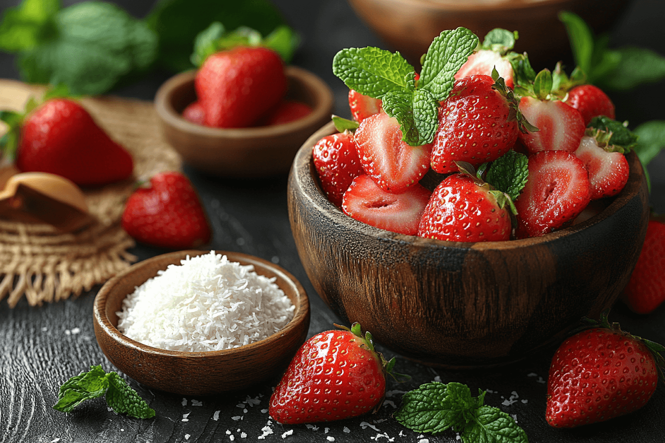 Tropical Strawberry & Mint Granita Recipe in Bali | Steps To Prepare-4