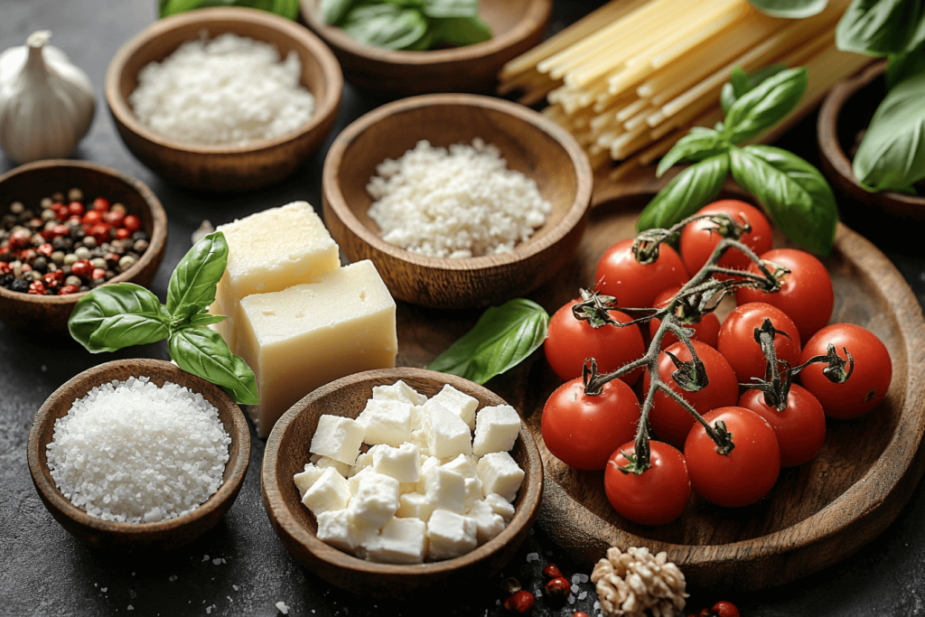 Baked Feta & Tomato Pasta Recipe for Families in Bali | Ingredients