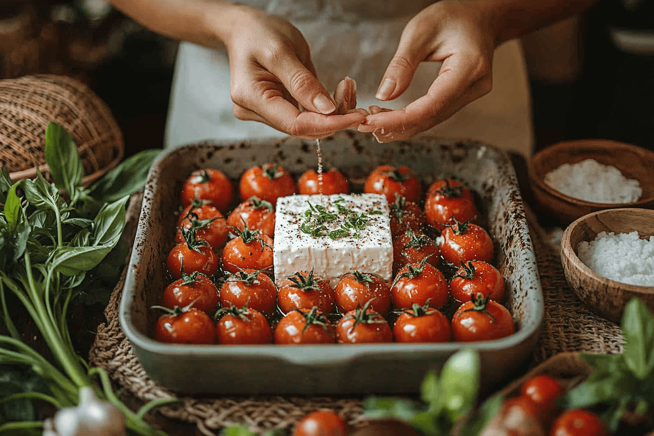 Baked Feta & Tomato Pasta Recipe for Families in Bali | Steps To Prepare-2