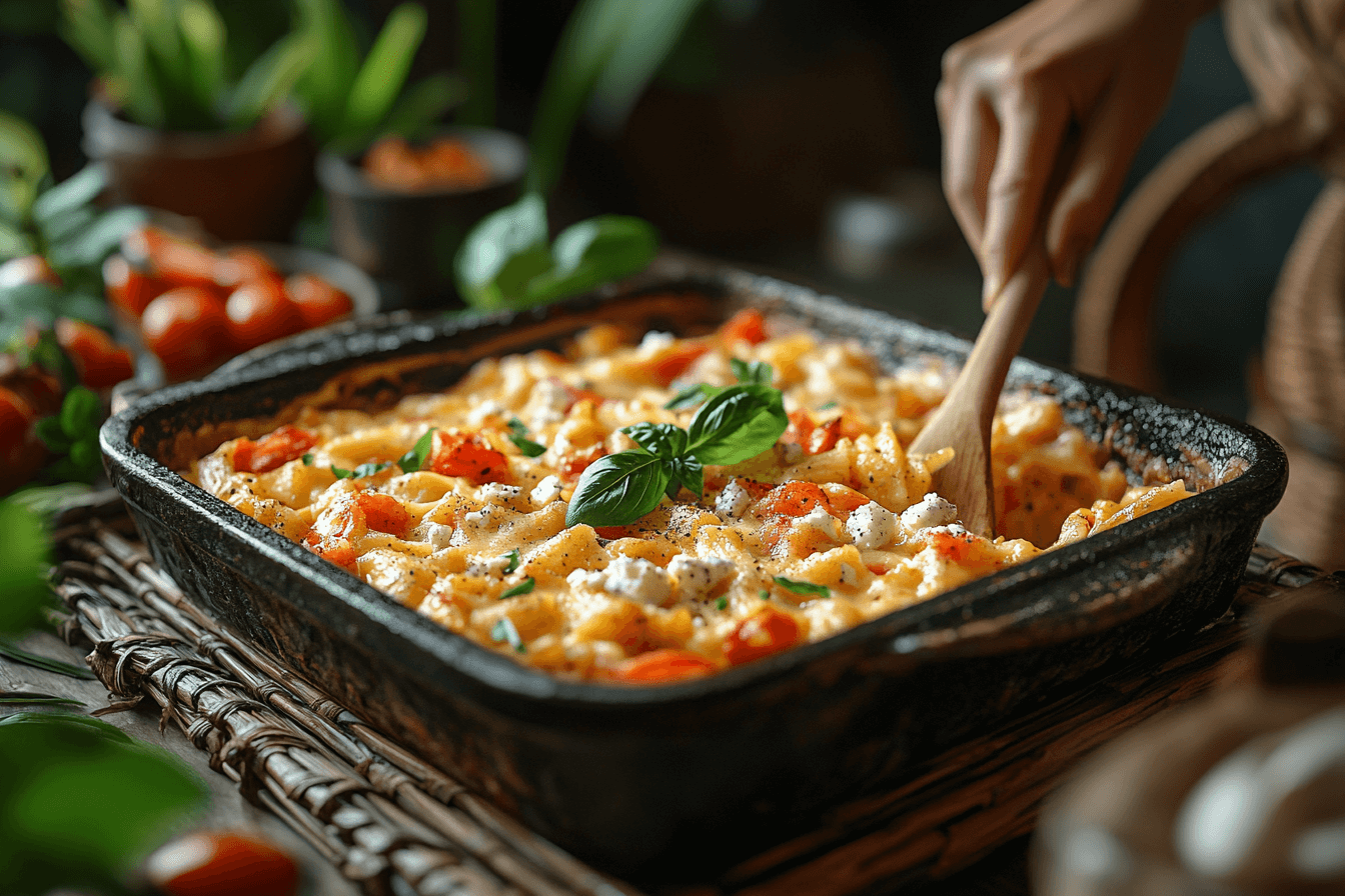 Baked Feta & Tomato Pasta Recipe for Families in Bali | Steps To Prepare-6