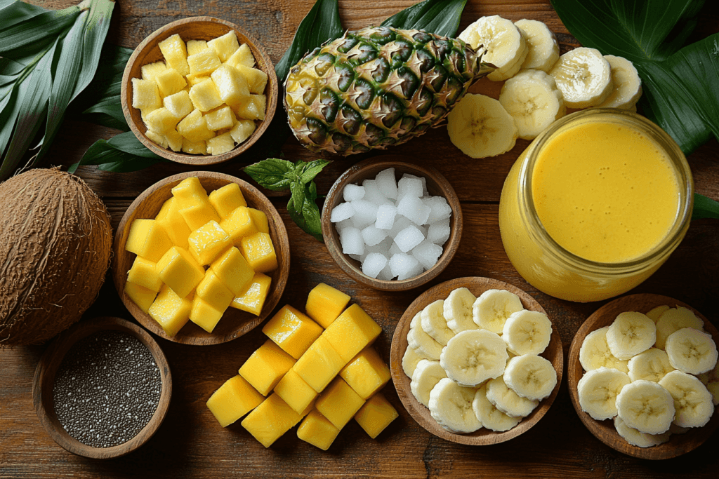 Tropical Smoothie Recipe for Kids in Bali, Indonesia | Ingredients