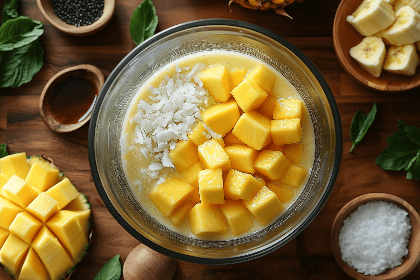 Tropical Smoothie Recipe for Kids in Bali, Indonesia | Steps To Prepare-3
