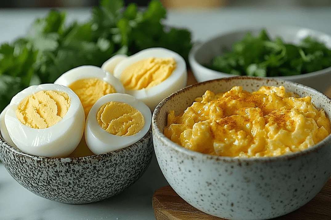 Вкусное яйцо со специями и кориандром на Бали | Шаги приготовления-1)
