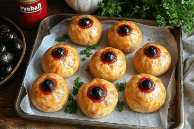Spooky Garlic Eyeballs with Creamy Chive Dip for Kids in Bali