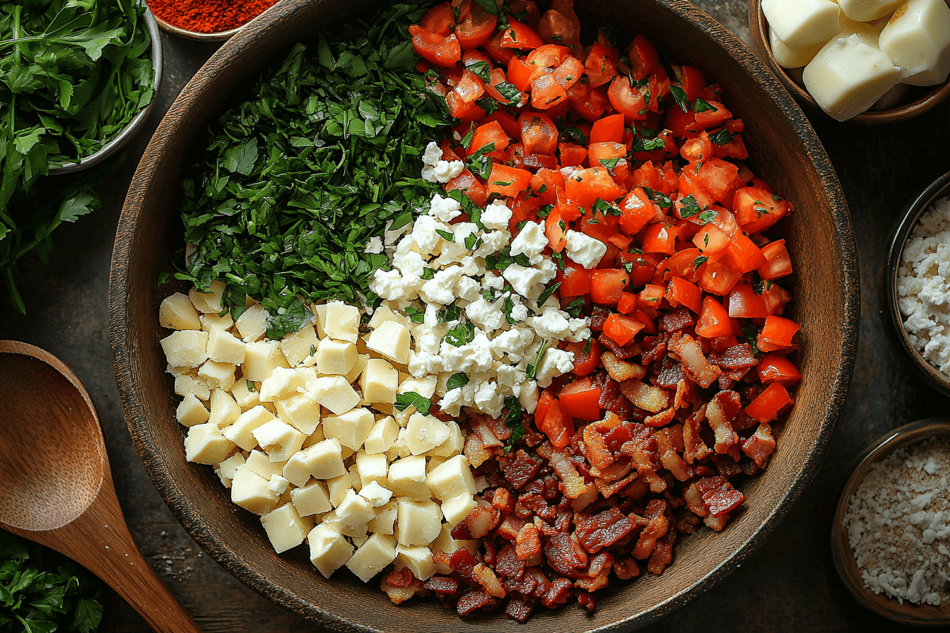 Quick Bacon, Sundried Tomato & Feta Rolls Recipe for Families | Steps To Prepare-1