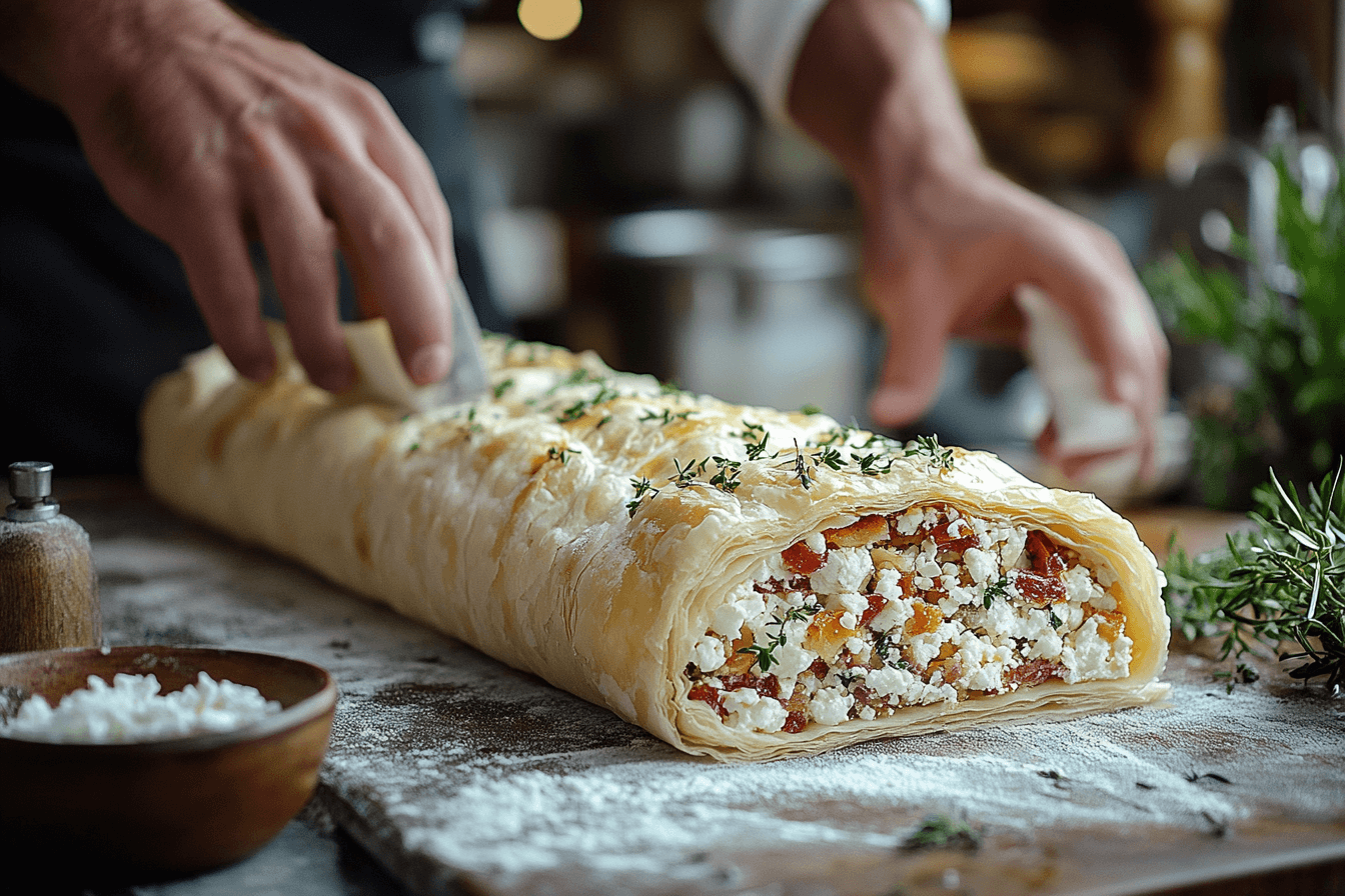 Quick Bacon, Sundried Tomato & Feta Rolls Recipe for Families | Steps To Prepare-3
