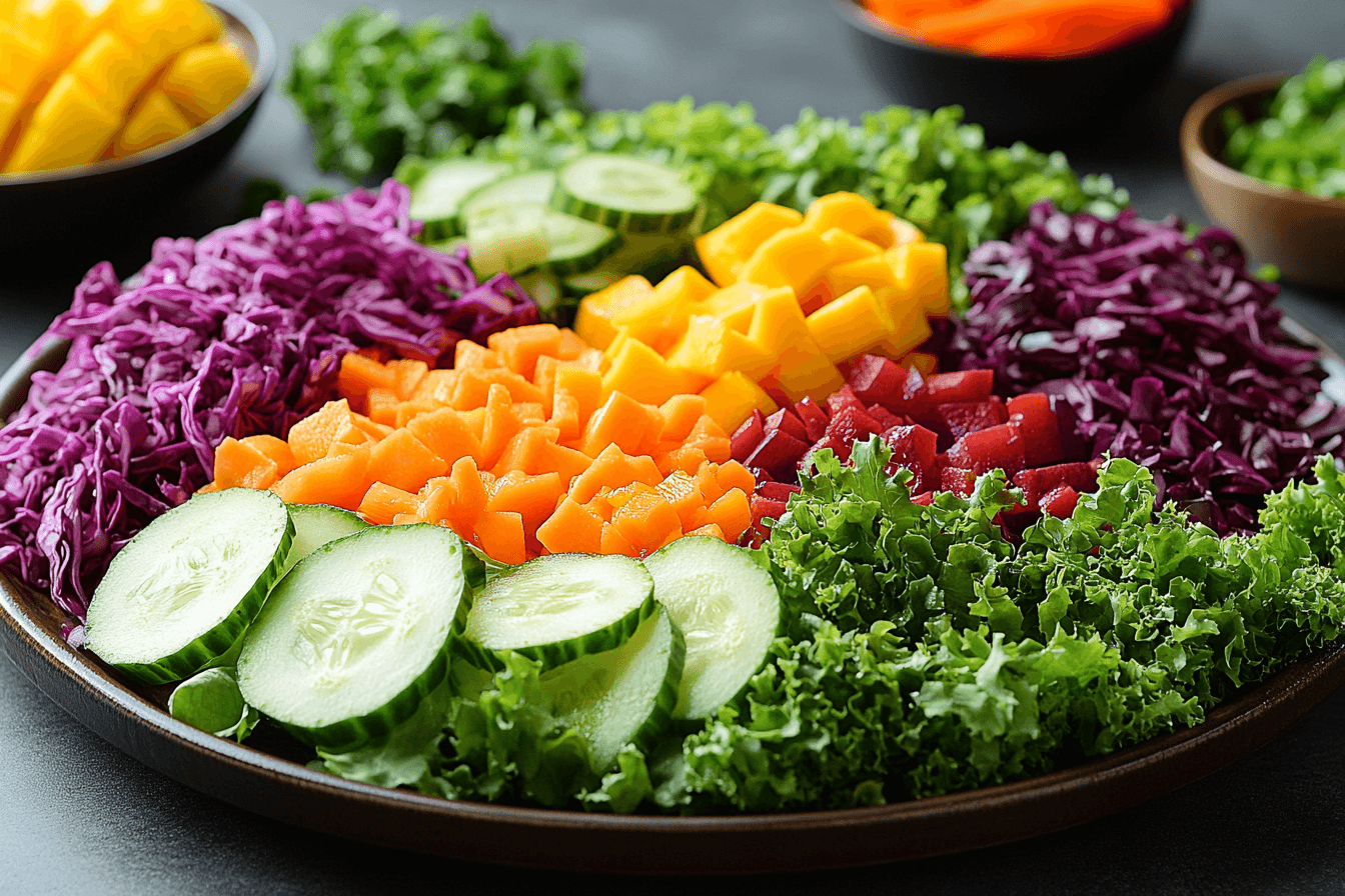 Healthy Tuna Rainbow Salad for Kids Visiting Bali | Steps To Prepare-1