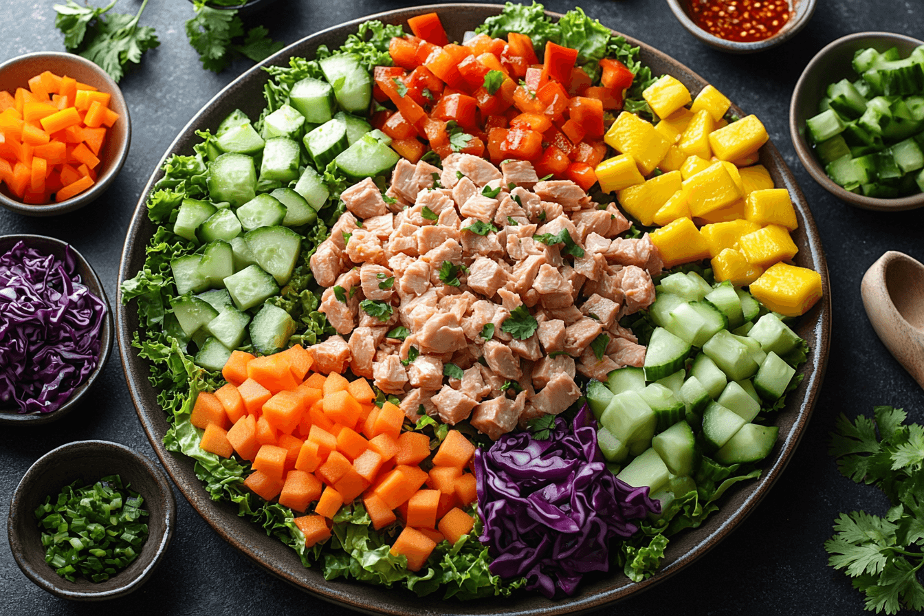 Healthy Tuna Rainbow Salad for Kids Visiting Bali | Steps To Prepare-2