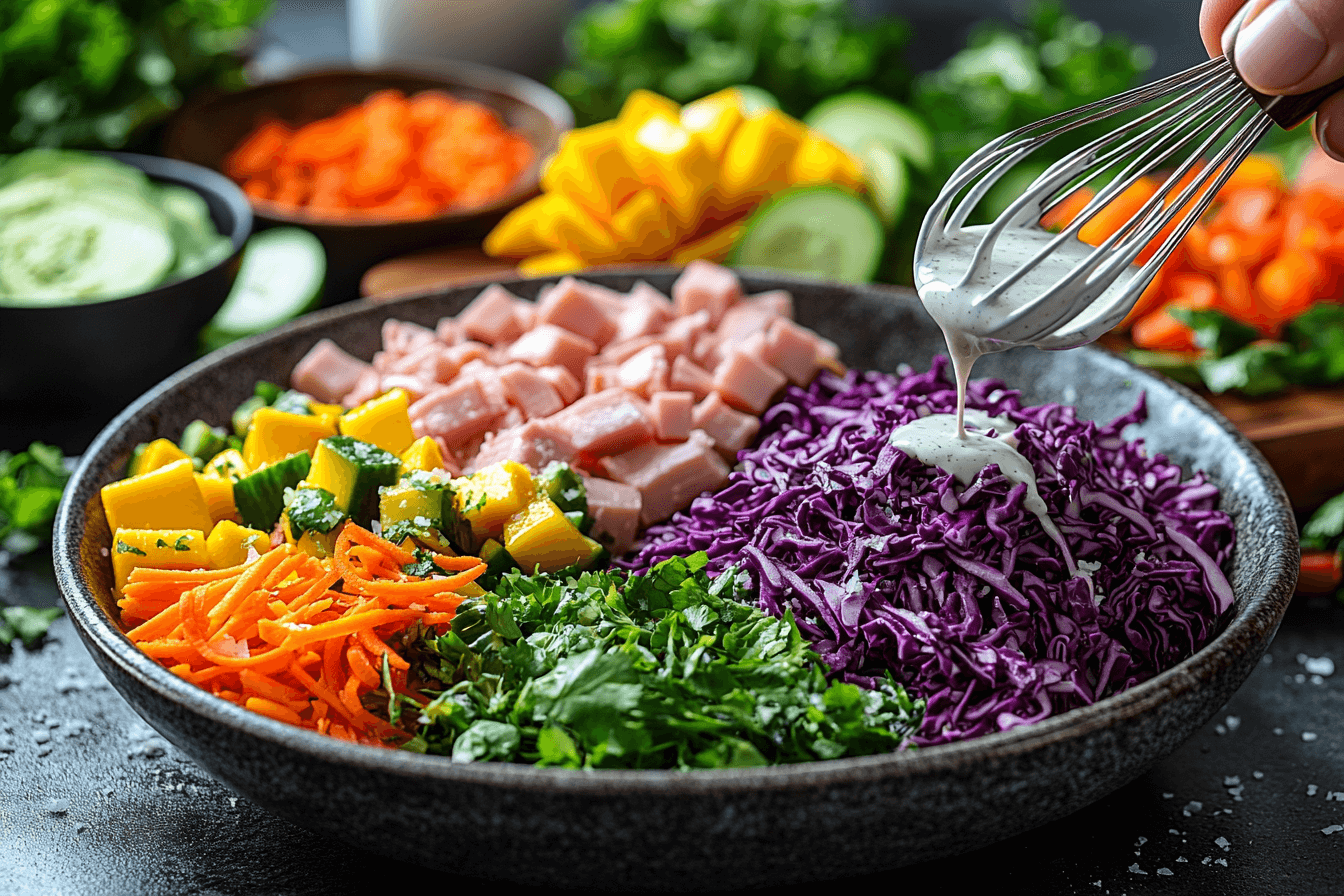Healthy Tuna Rainbow Salad for Kids Visiting Bali | Steps To Prepare-3