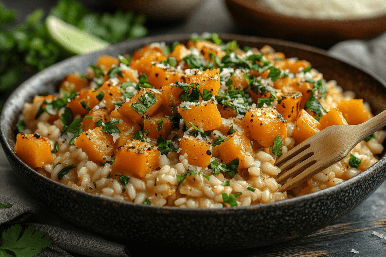 Butternut Pumpkin Baked Risotto Recipe for Kids