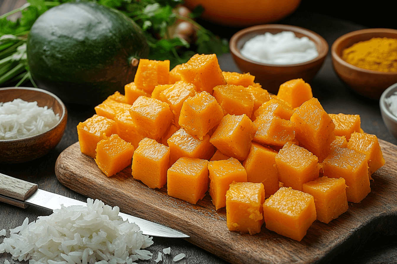 Butternut Pumpkin Baked Risotto Recipe for Kids | Steps To Prepare-1