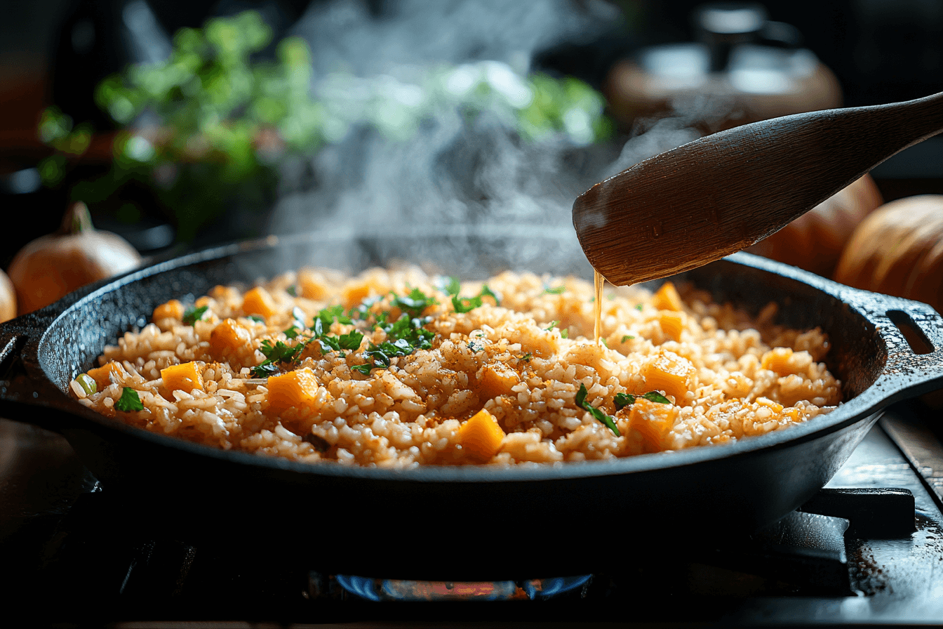 Butternut Pumpkin Baked Risotto Recipe for Kids | Steps To Prepare-4