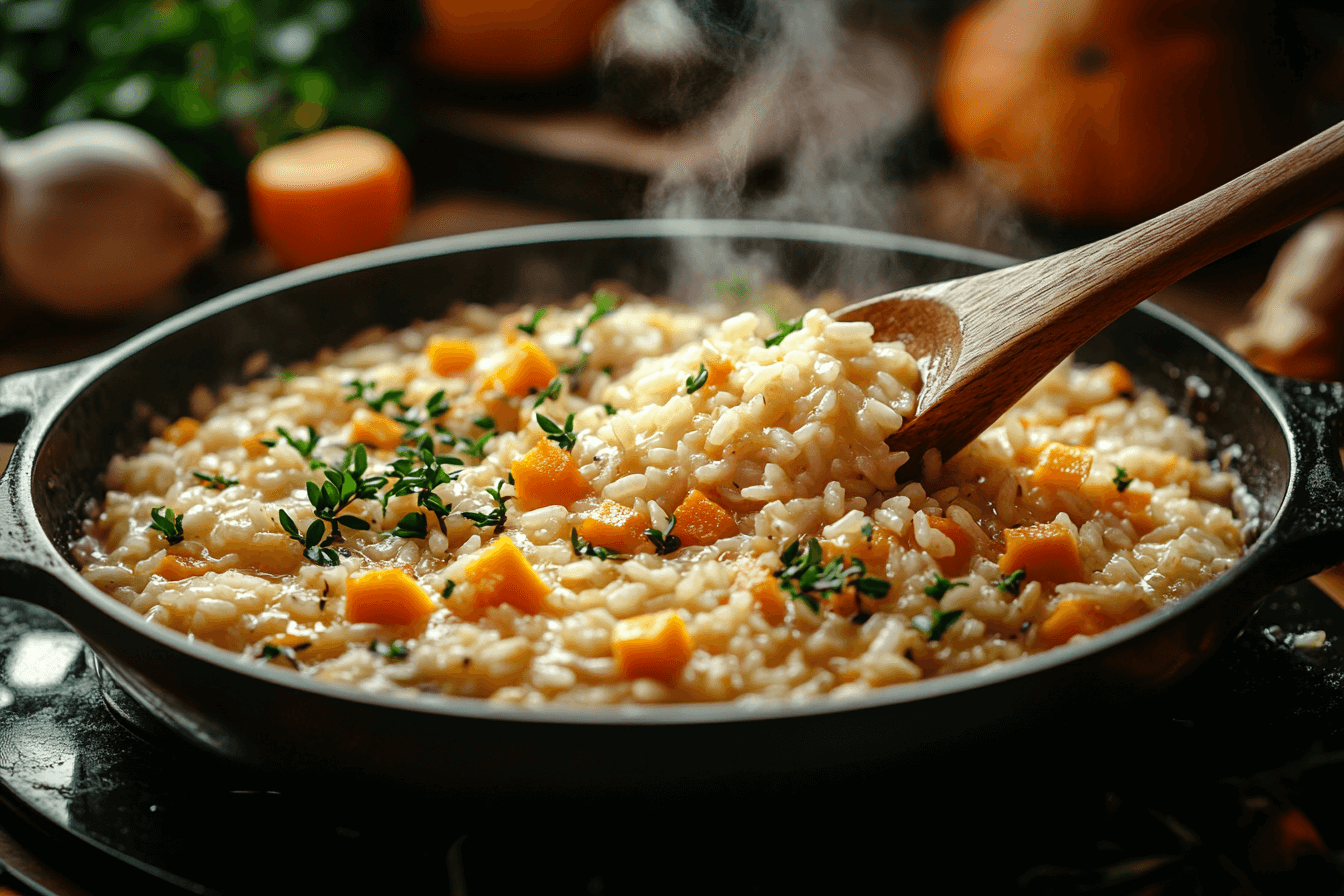 Butternut Pumpkin Baked Risotto Recipe for Kids | Steps To Prepare-5