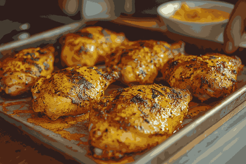 Подготовьте маринад для куриных ножек с паприкой
