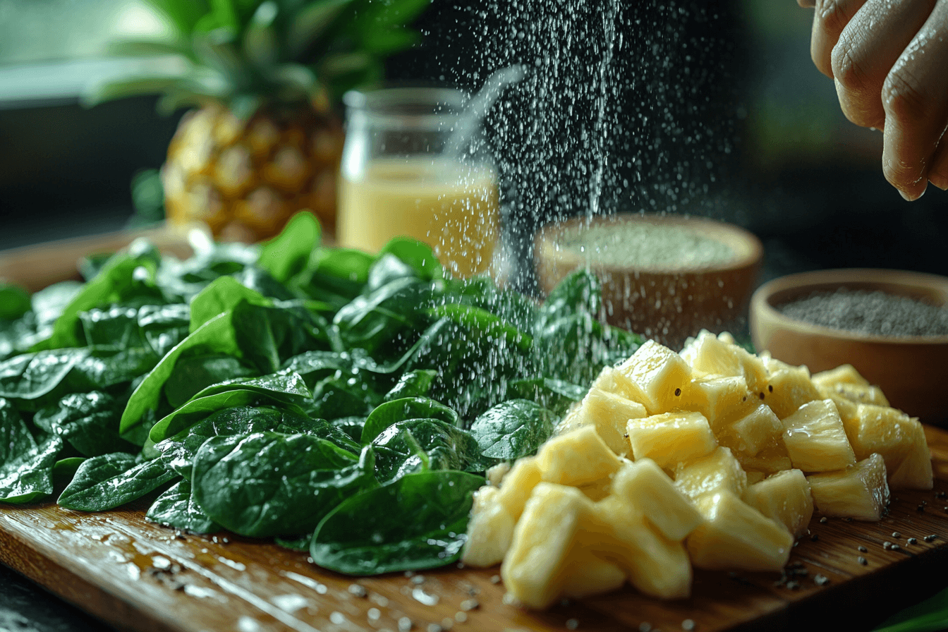 Healthy and Yummy Spinach Smoothie Recipe for Kids | Step To Prepare-1