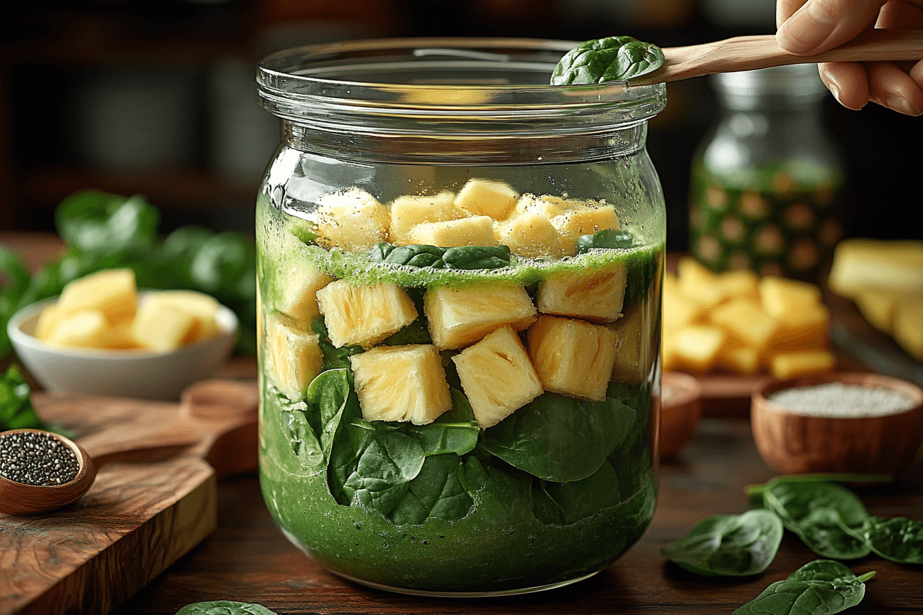 Healthy and Yummy Spinach Smoothie Recipe for Kids | Step To Prepare-2