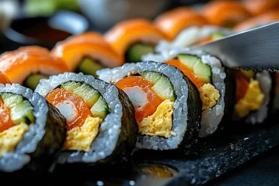 Sushi Pelangi Warna-Warni yang Disukai Anak di Bali, Indonesia