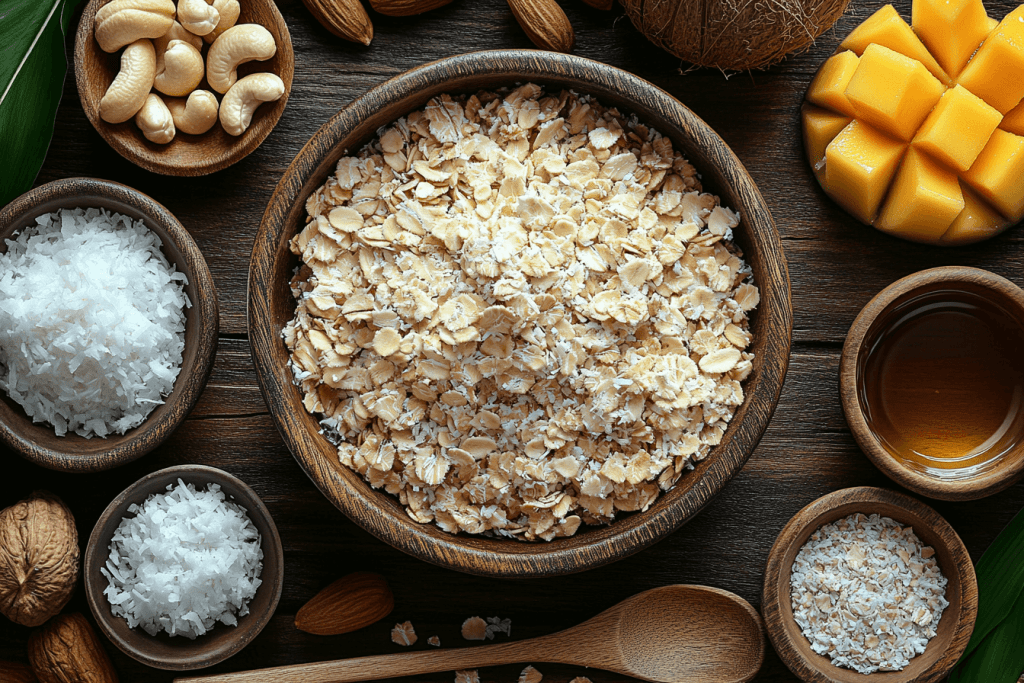 Healthy Bali-Inspired Oat Slice for Kids | Ingredients