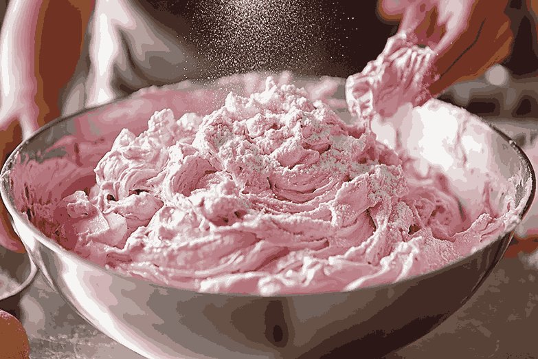Menyesuaikan konsistensi frosting