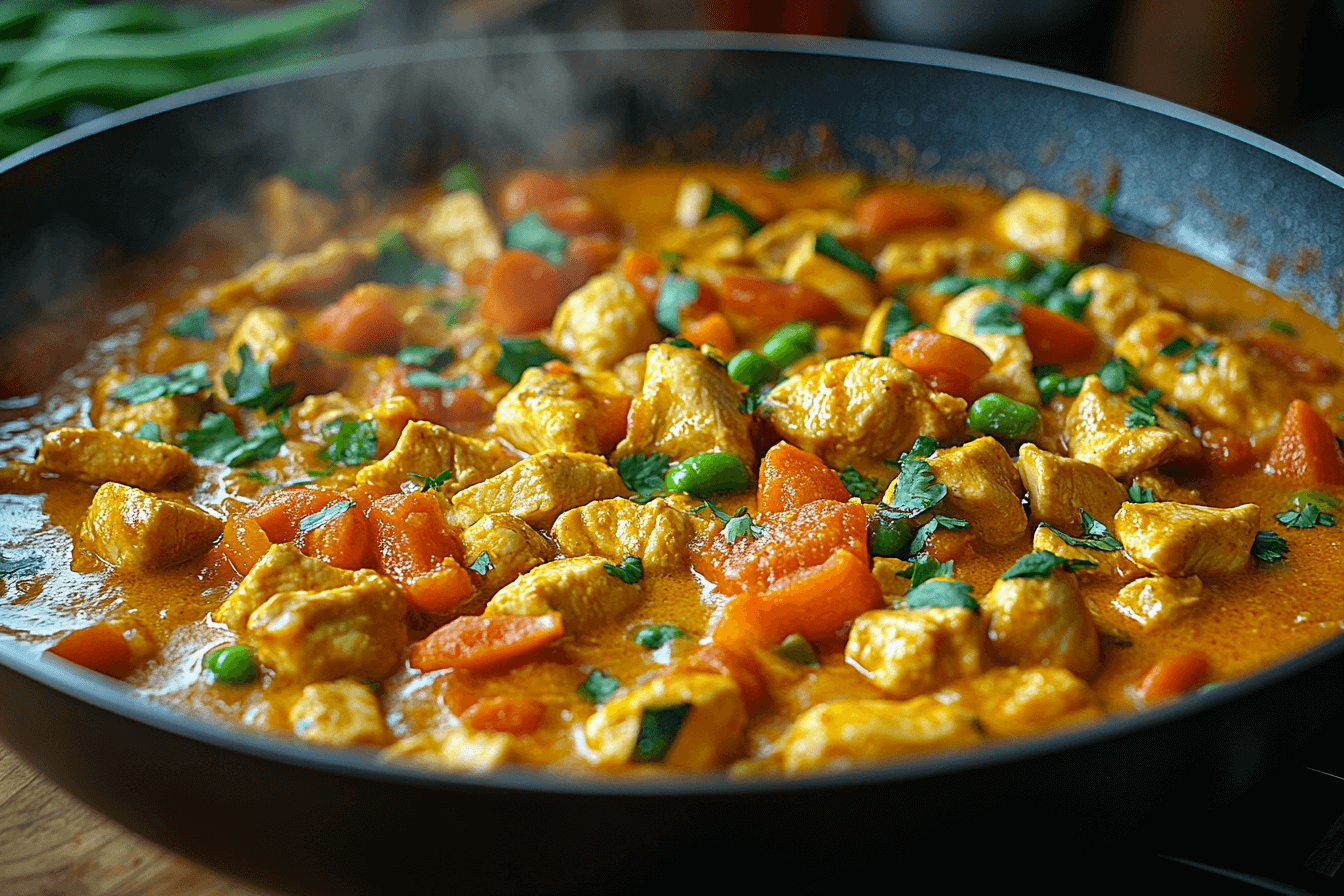 Veggie Chicken Curry Recipe for Kids in Bali, Indonesia | Steps To Prepare-4