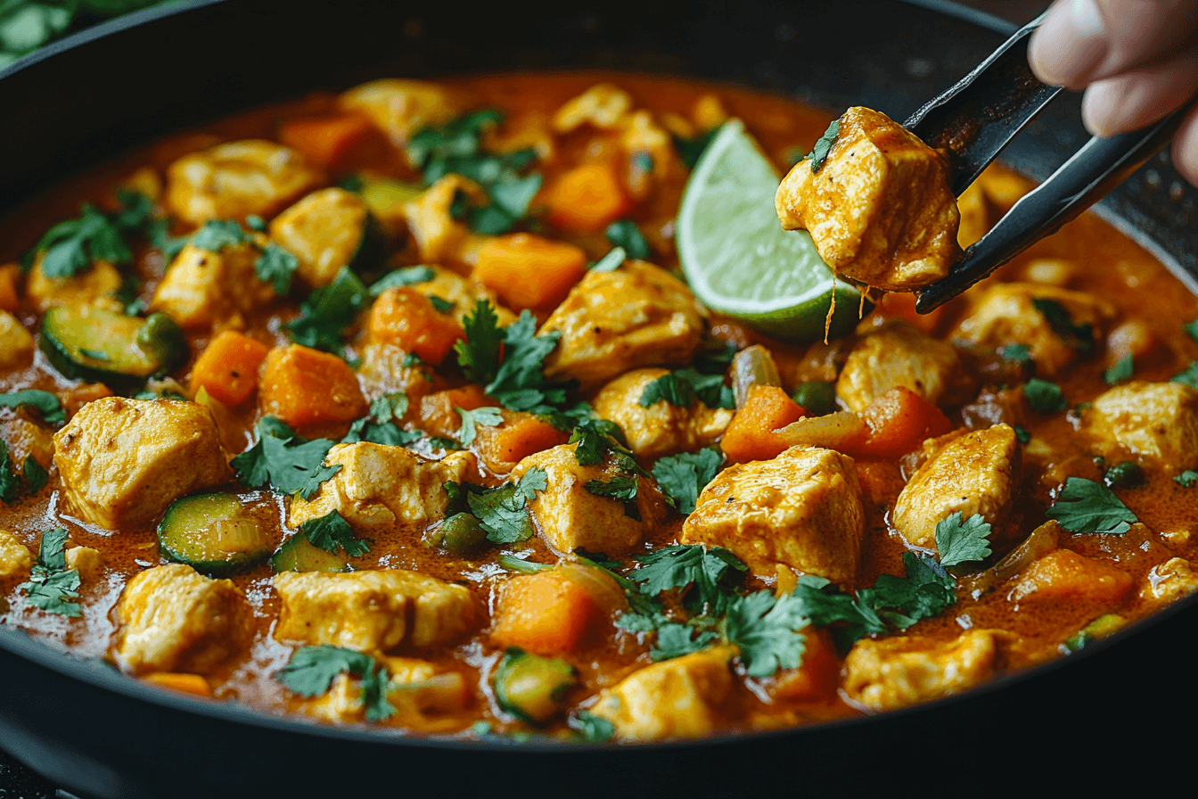Veggie Chicken Curry Recipe for Kids in Bali, Indonesia | Steps To Prepare-5