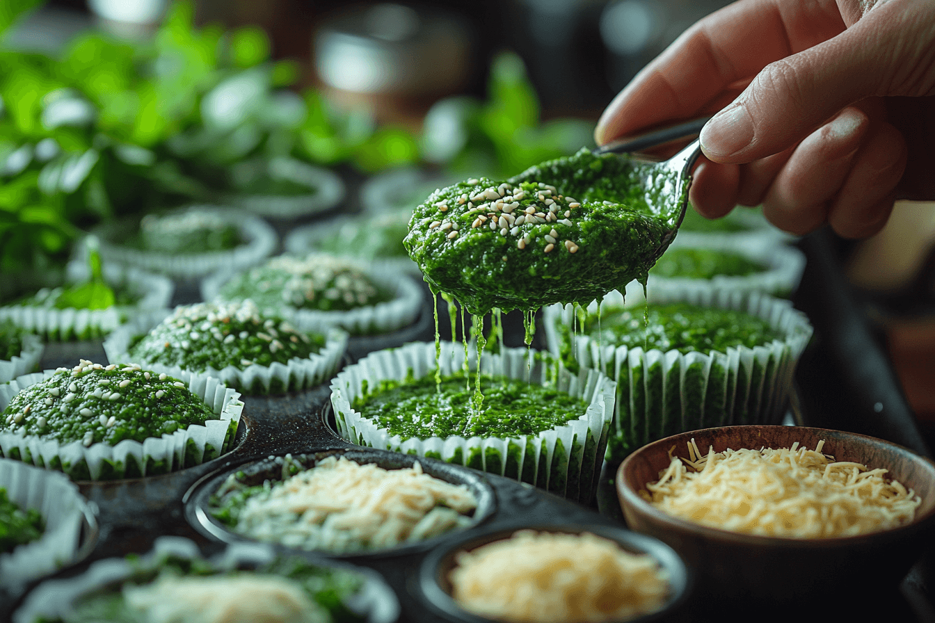 Kid-Friendly Spinach Muffins to Bake in Bali, Indonesia | Steps To Prepare-5