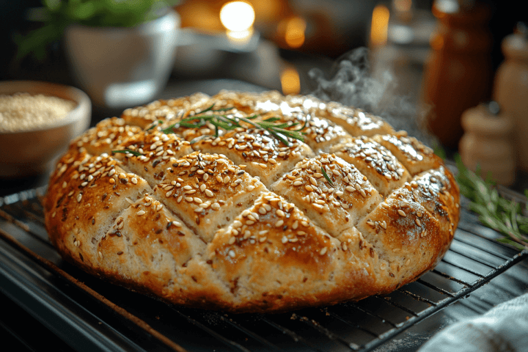 Simple Seedy Rosemary Soda Bread Recipe for Bali Families
