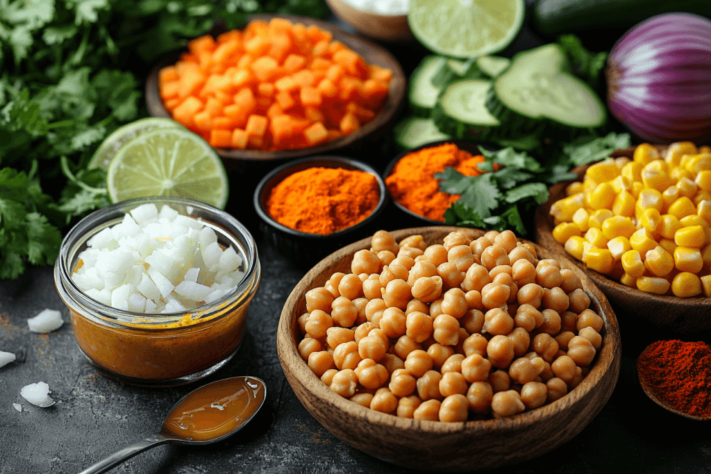 Quick Chickpea Curry Recipe for Kids in Bali, Indonesia | Ingredients