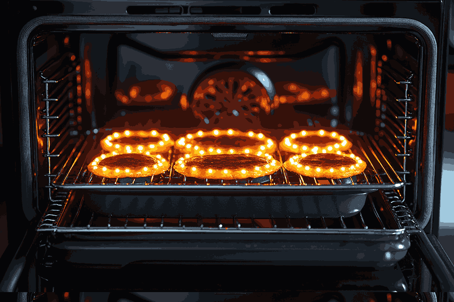 Panaskan oven untuk muffin bayam
