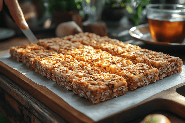 Healthy Apple Pie Oat Bars Recipe for Kids in Bali
