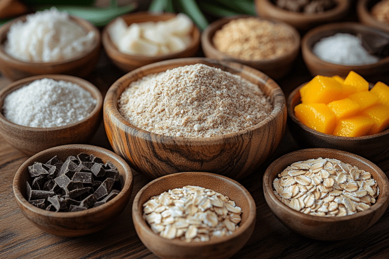 Ingredients for Bali-Inspired Lactation Cookies (Serves 4 Kids)