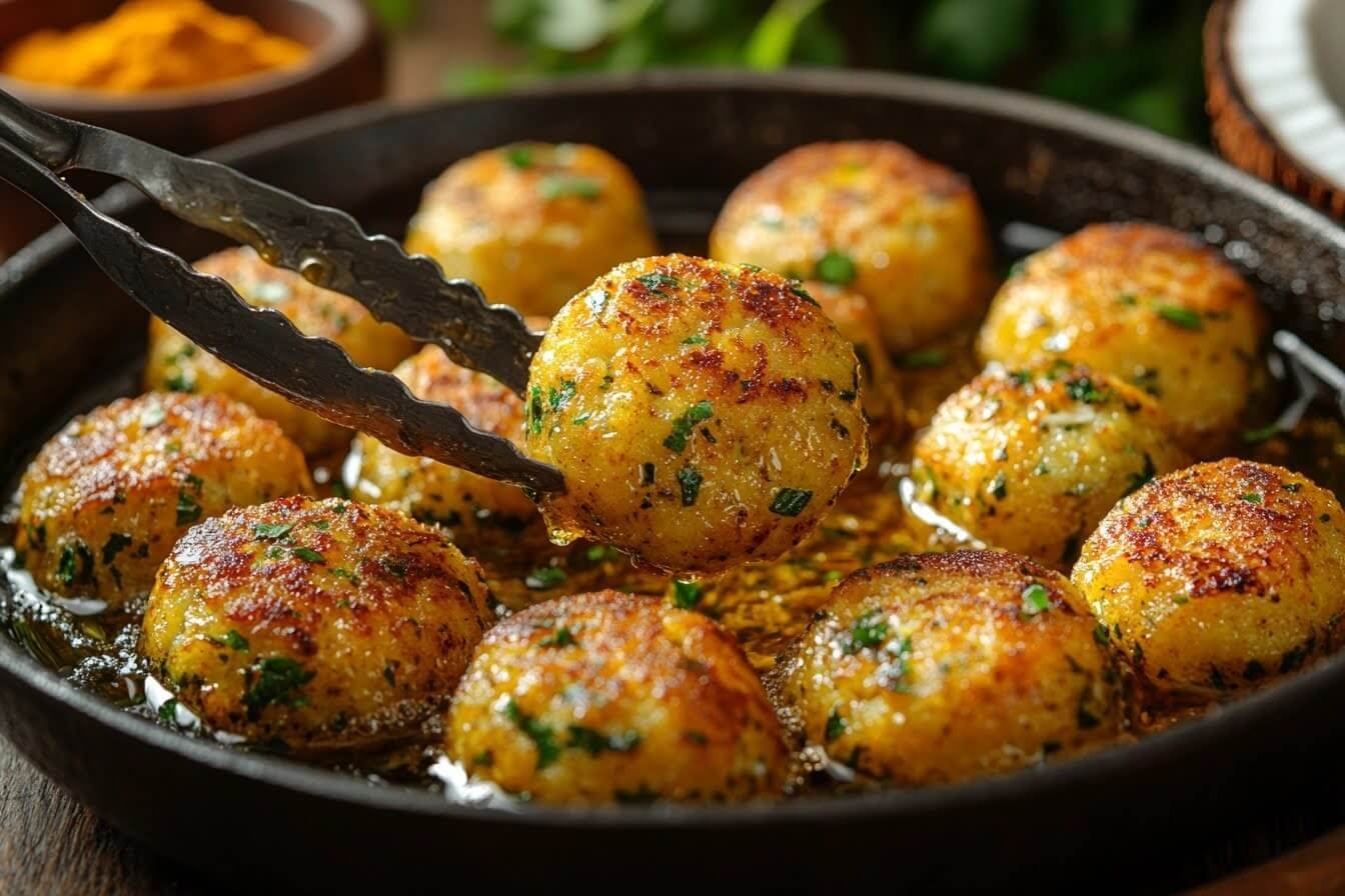 Step 2: Fry the Falafel