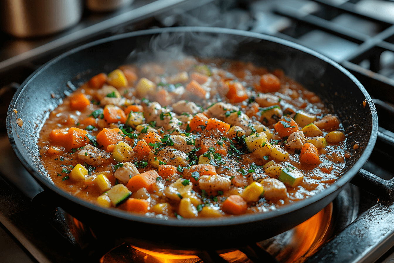 Step 4: Add Vegetables and Protein