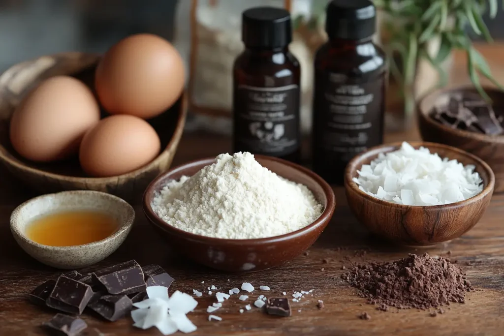 Ingredients for Bali-Inspired Brownies (Serves 4 Kids)