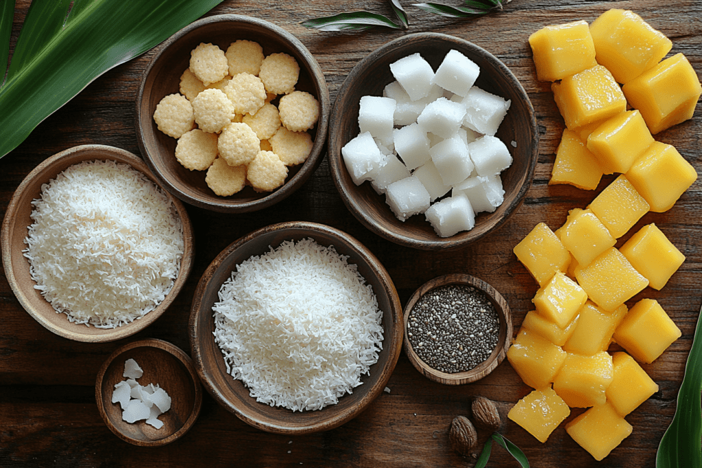 Ingredients for Bali-Inspired Bliss Balls (Serves 4 Kids)