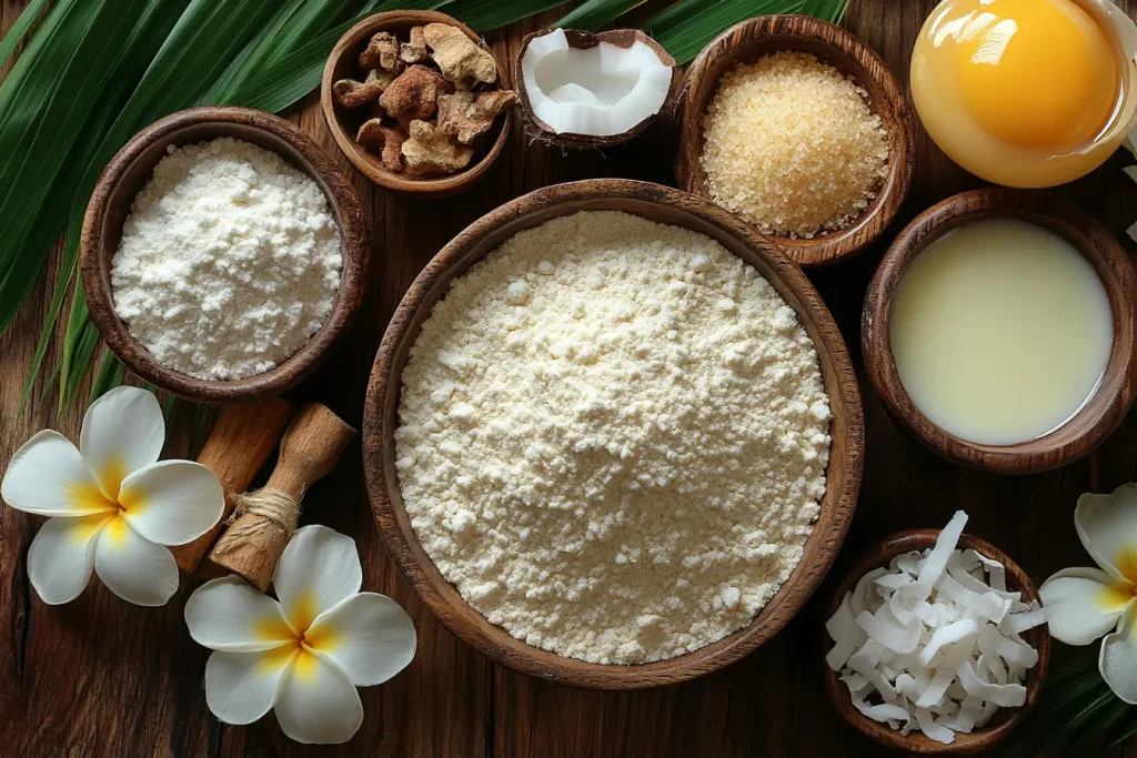 Ingredients for Bali-Inspired Gingerbread Cookies (Serves 4 Kids)