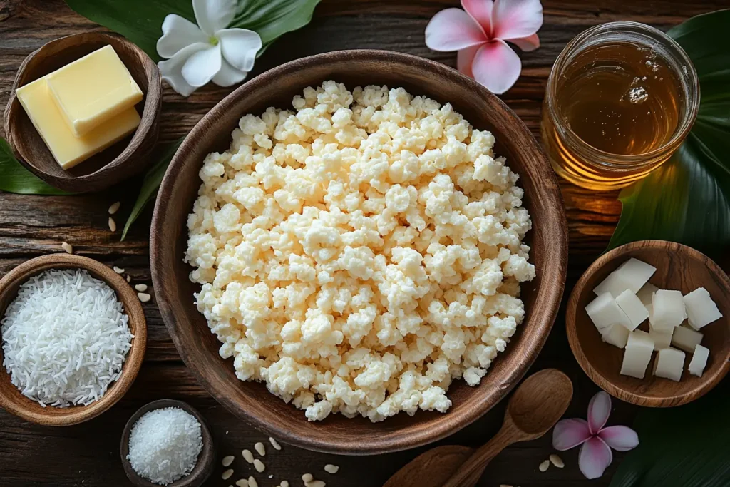 Ingredients for Bali-Inspired Rice Bubble Slice (Serves 4 Kids)