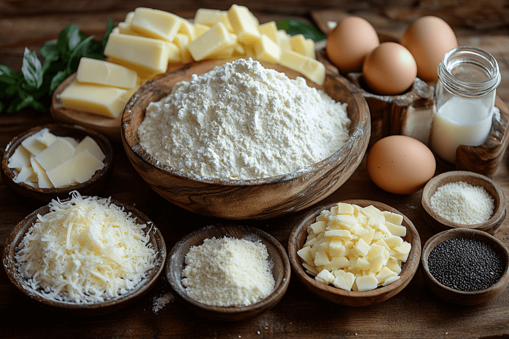 Ingredients for Bali-Inspired Cheese Twists (Serves 4 Kids)