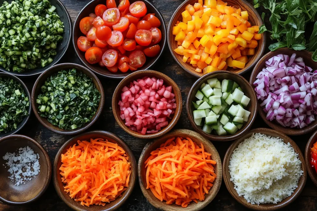 Ingredients for Bali-Inspired Veggie Pizza Sauce (Serves 4 Kids)