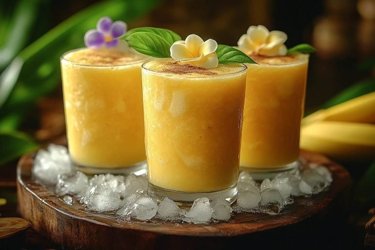 Tropical Banana Milk Recipe for Kids in Bali, Indonesia