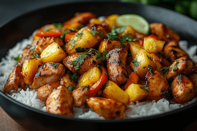 Quick Pineapple Chicken Stir Fry Recipe for Kids in Bali, Indonesia