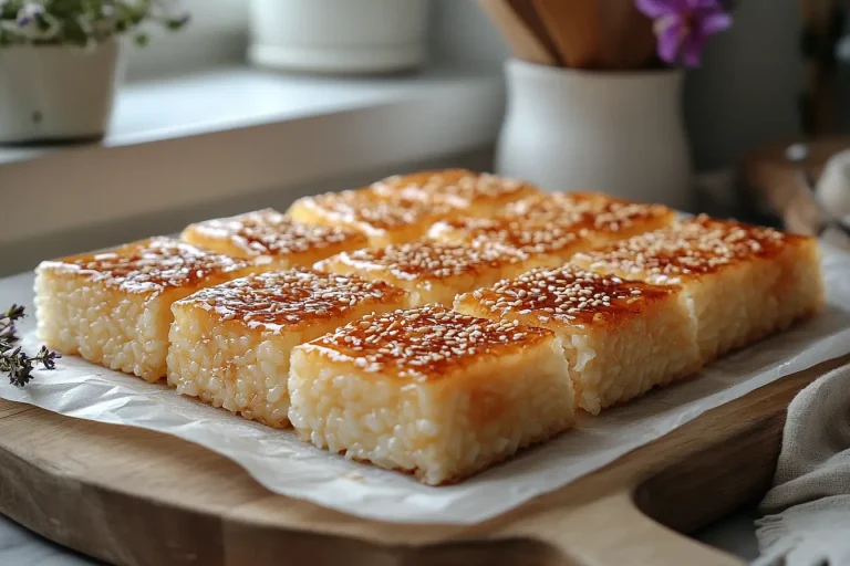 Simple and Tasty Rice Bubble Slice Kids Love in Bali, Indonesia