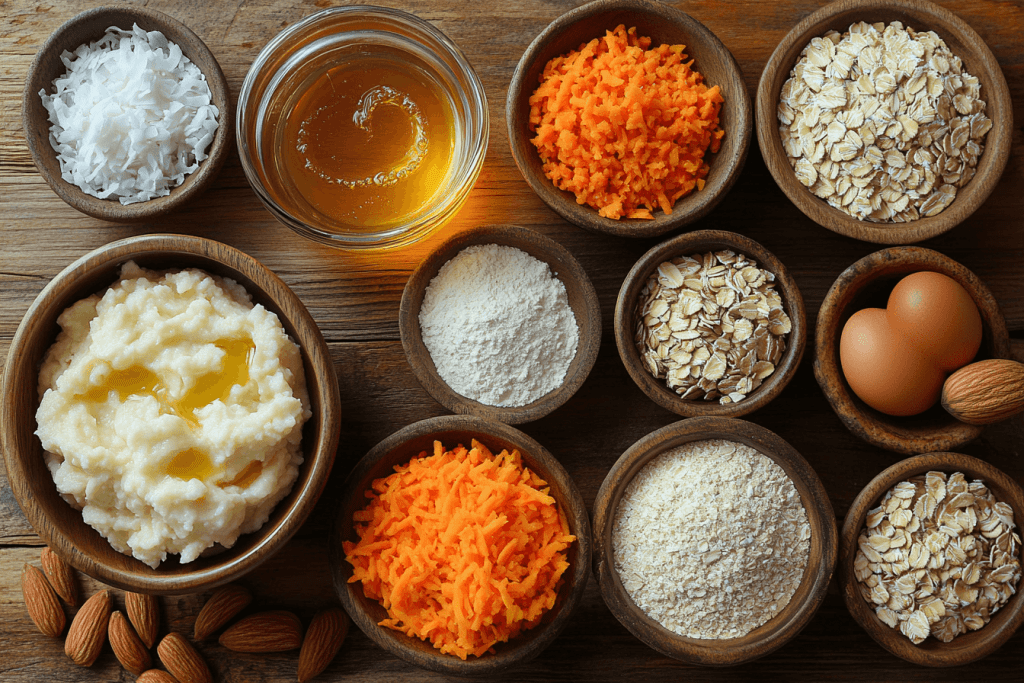 Ingredients for ABC Muffins (Serves 4 Kids)