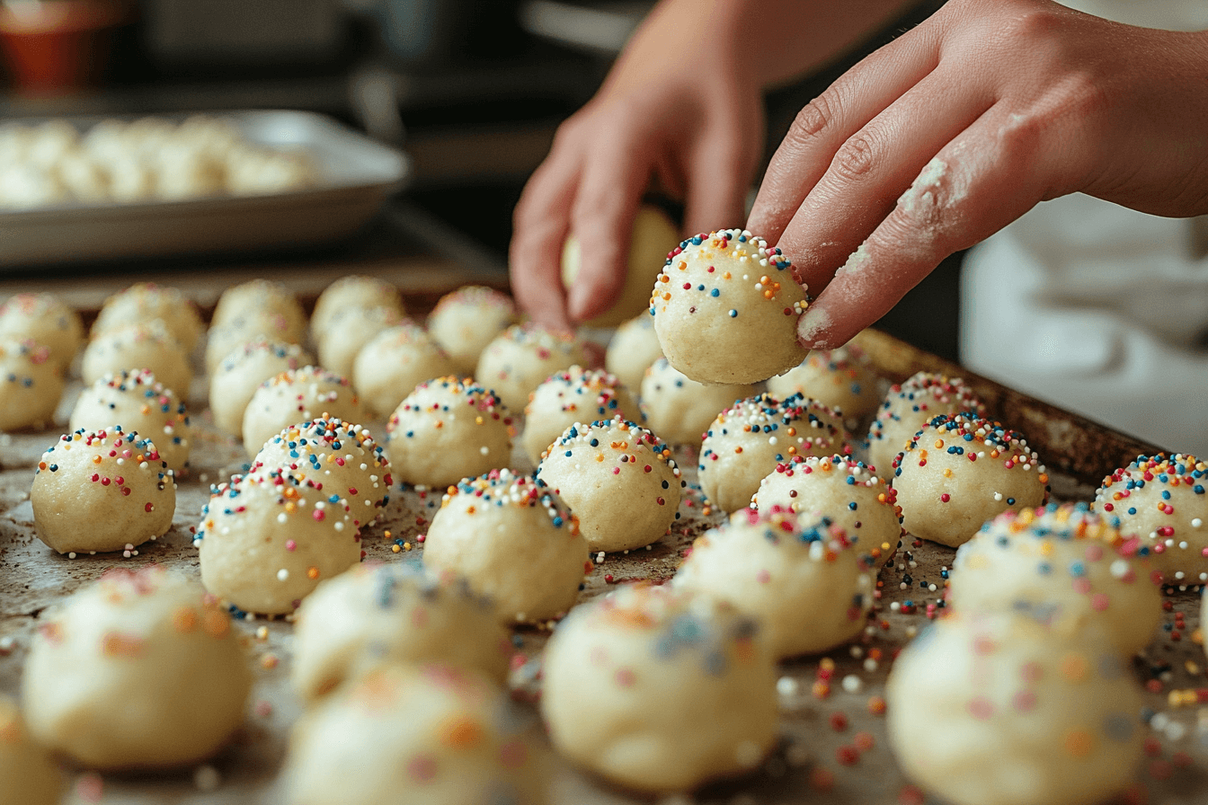 Step 2: Shape and Coat the Cookies