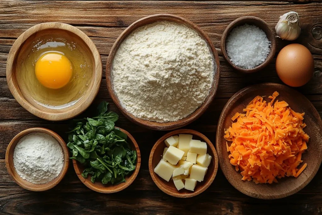 Ingredients for Bali-Inspired Savoury Muffins (Serves 4 Kids)