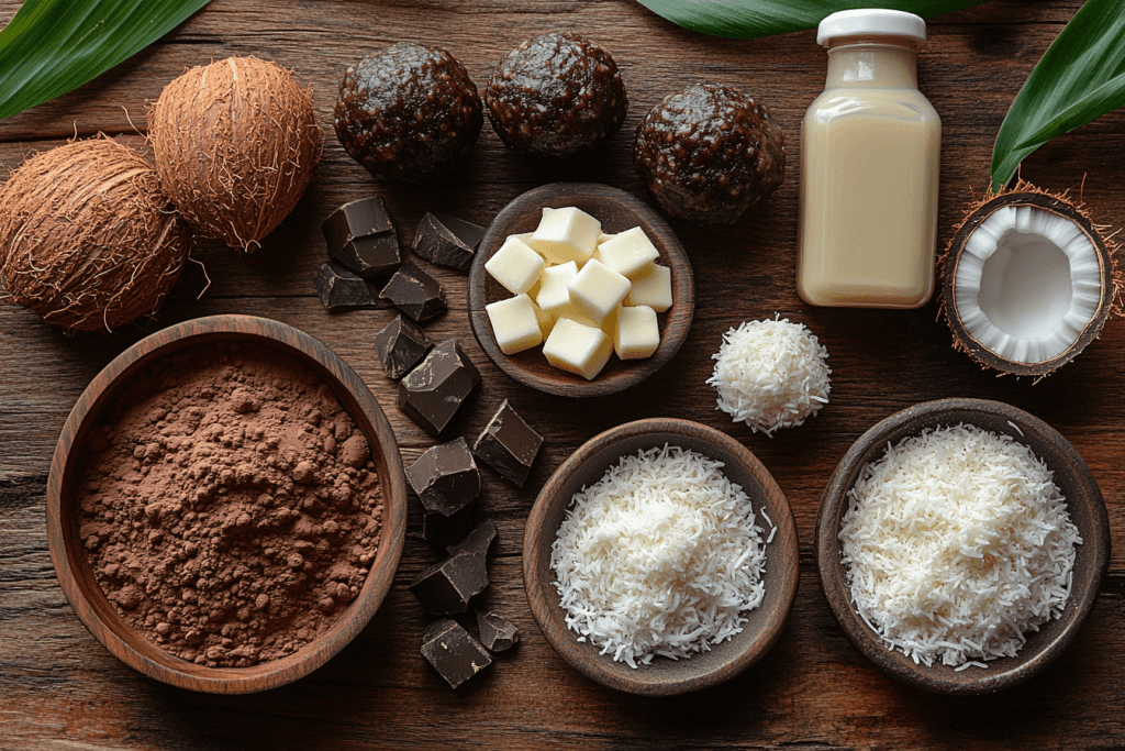 Ingredients for Bali-Inspired Milo Balls (Serves 4 Kids)