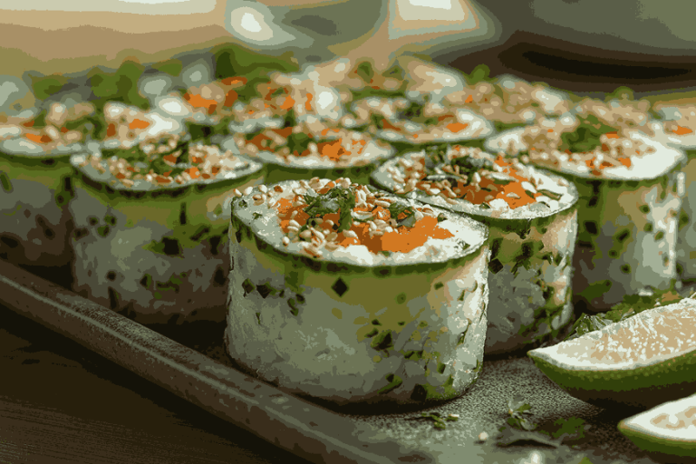 Суши с огурцом для детей на Бали