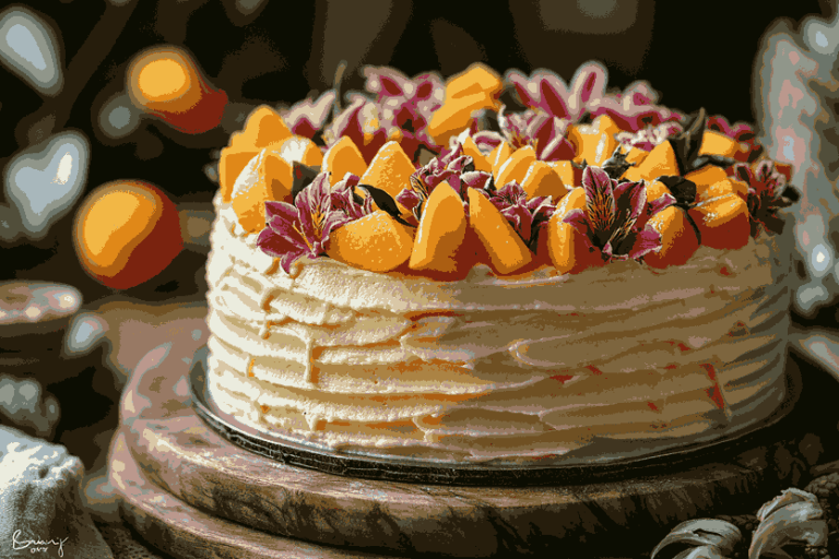 バリで子供のための誕生日ケーキ作り | レシピ & デザイン