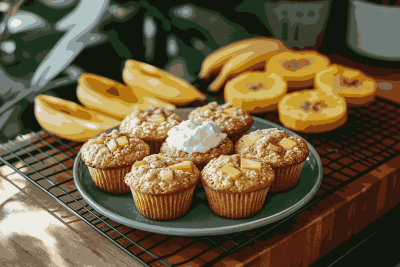 Camilan Sehat: Muffin Apel & Kurma Disukai Anak di Bali, Indonesia